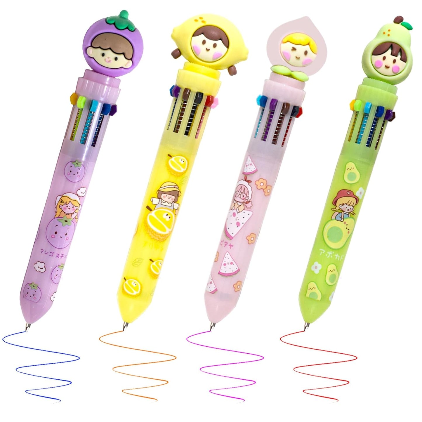 Bubble buddy 10 in 1 Colorful Ballpoint pen