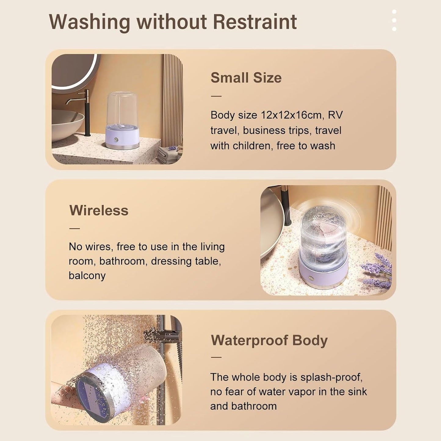 Mini Whirl Portable Washing Machine | Cordless & Rechargeable