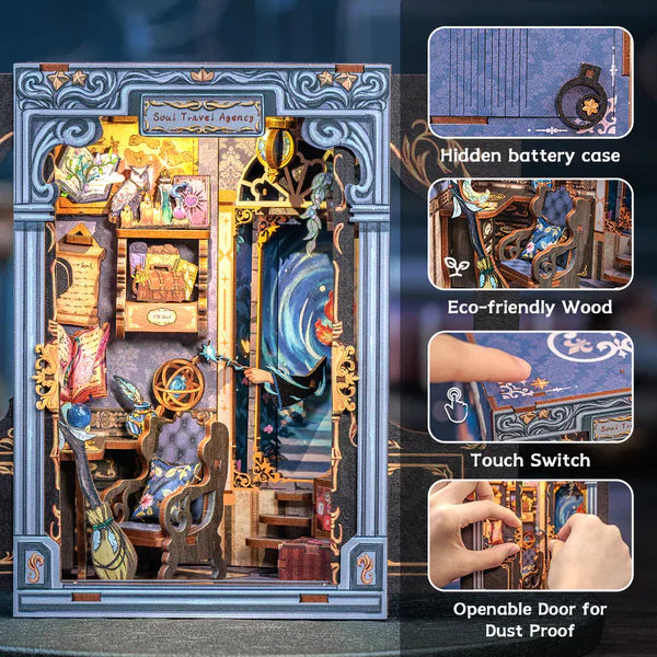 Soul Travel Agency– DIY Bookstore Miniature Kit for your Bookshelf