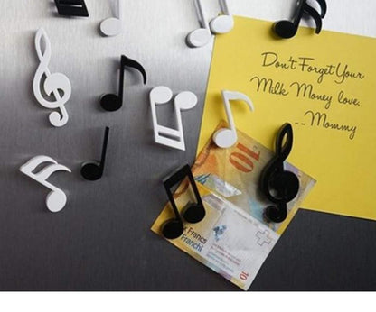 3D Musical Notes Refrigerator Magnet | Set of 6