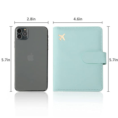 Soft Voyage RFID Blocking Multi Compartment Pastel Passport Wallet Holder Organiser | PU Leather