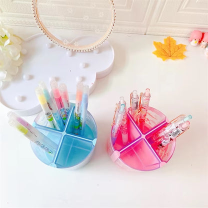 Kawaii Carousel Pastel Rotating Pen Holder