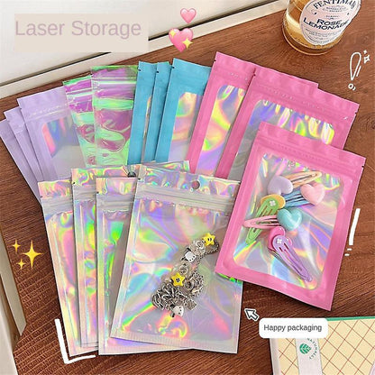 Resealable Holographic Ziplock Mylar Bags