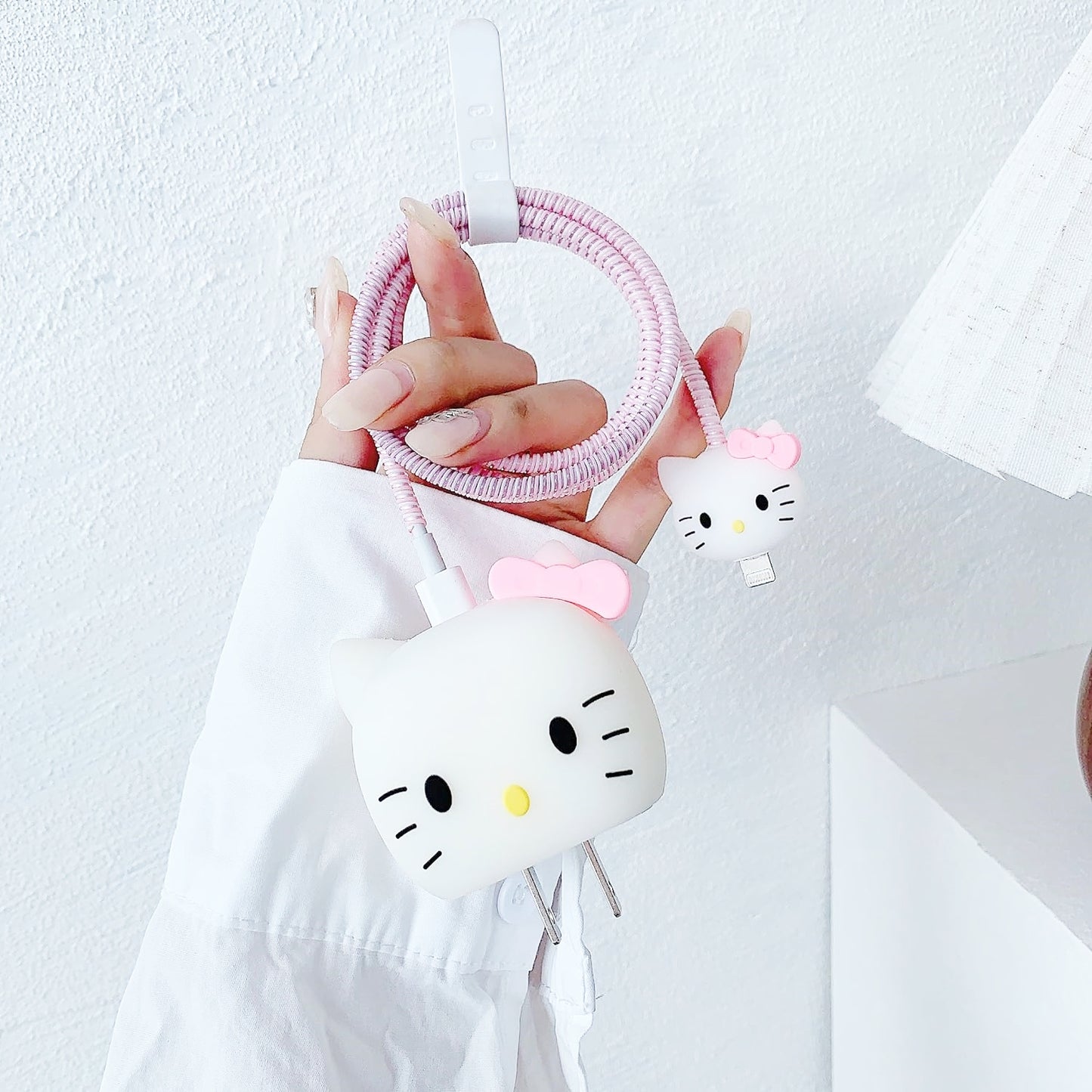 Hello Kitty Charge Buddy iPhone charger 3D protector | Compatible with 20W USB-C Adapter Charger