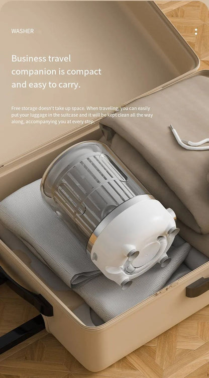 Blush Wash 3-in-1 Cordless Mini Portable Washing Machine with Spin Basket | 3 Litre