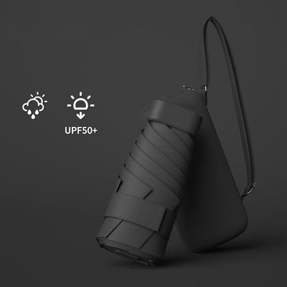 Chic tones & Ultra compact pastel umbrella with case | For rains and sunny day | UV Protection