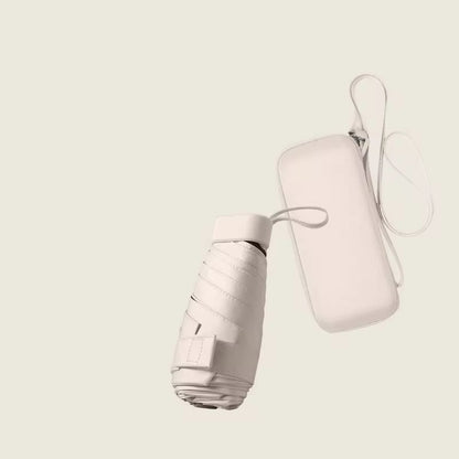 Chic tones compact pastel umbrella with case | For rains and sunny day