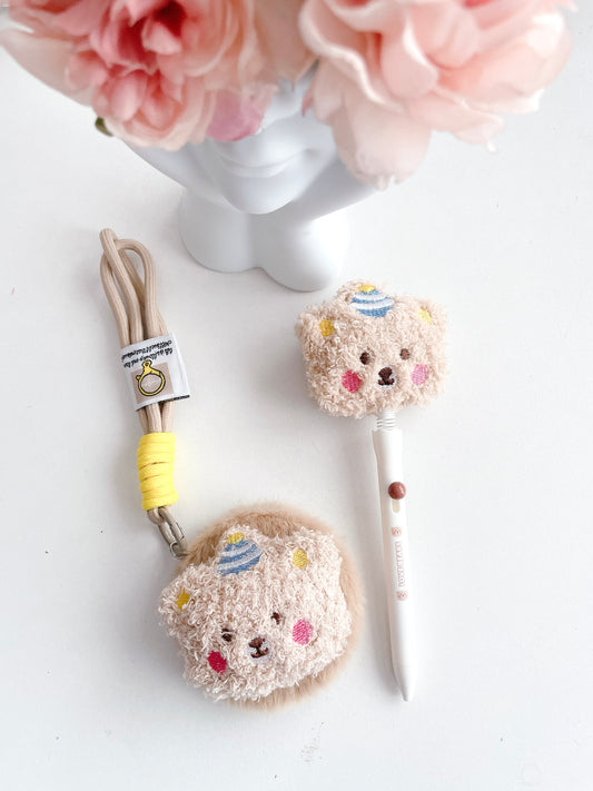 Furry Pal Plush Pen & Mirror Combo