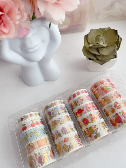 Sweet Whimsy Gold Foil Washi Tape Set (Pack of 20)