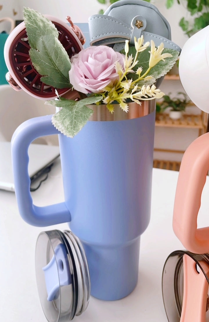 Tumbler Bouquet Gift Set for Her – A Pocketful of Joy in Pastel Hues