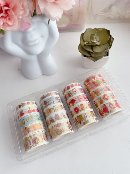 Sweet Whimsy Gold Foil Washi Tape Set (Pack of 20)