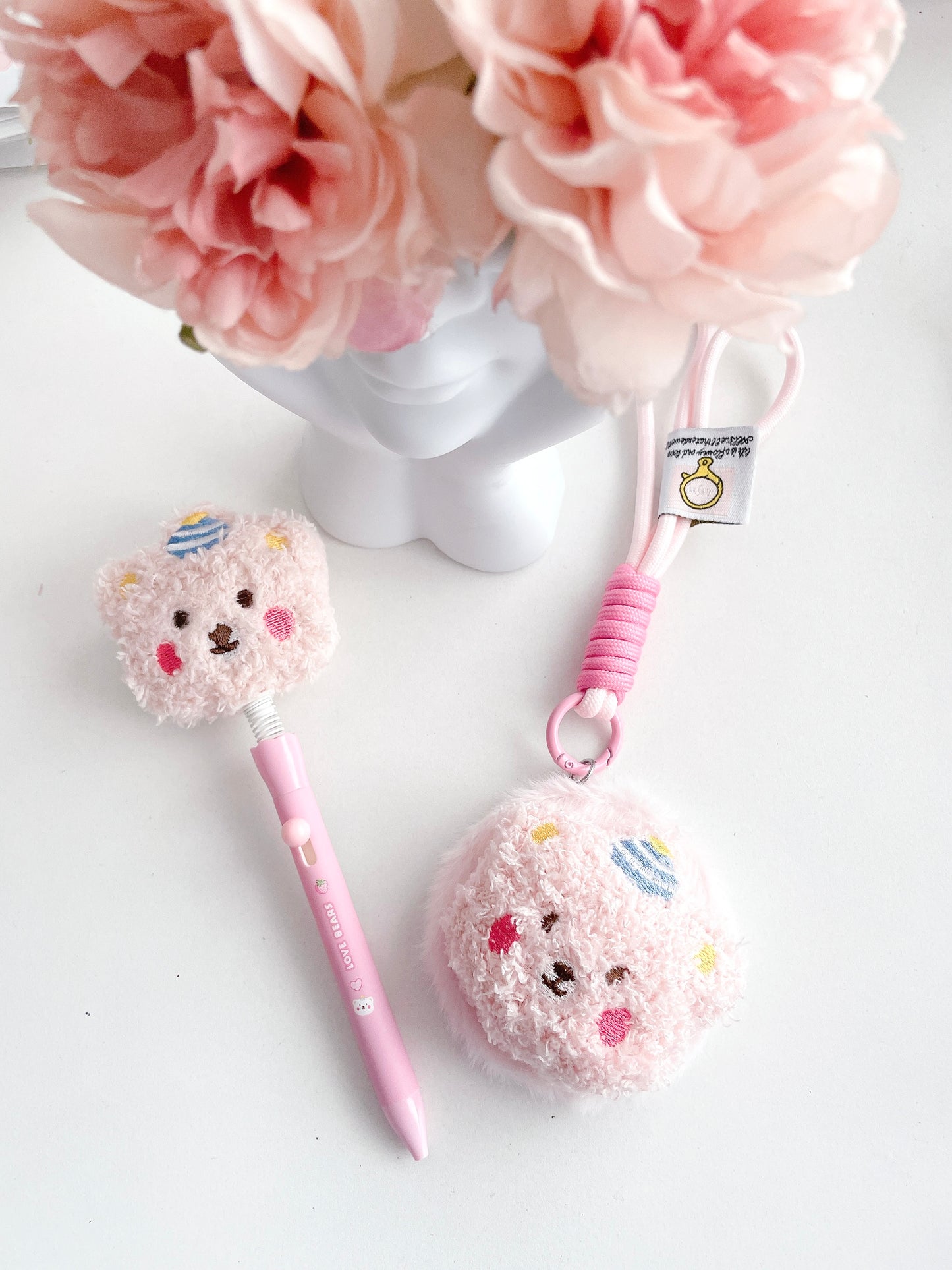 Furry Pal Plush Pen & Mirror Combo