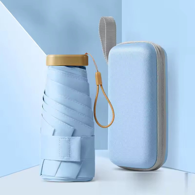 Subtle Shades Ultra compact pastel umbrella with case | For rains and sunny day | UV Protection