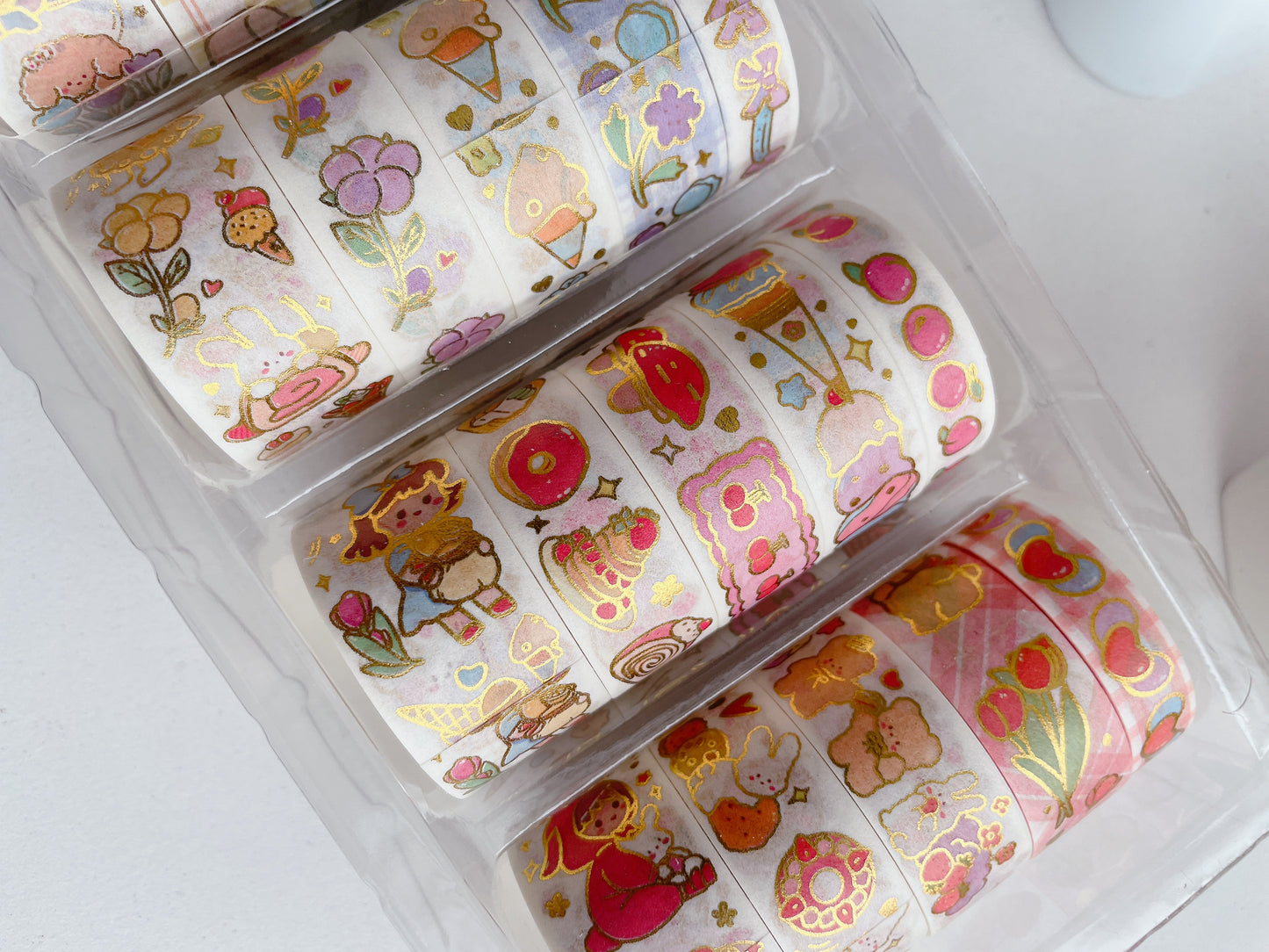 Sweet Whimsy Gold Foil Washi Tape Set (Pack of 20)