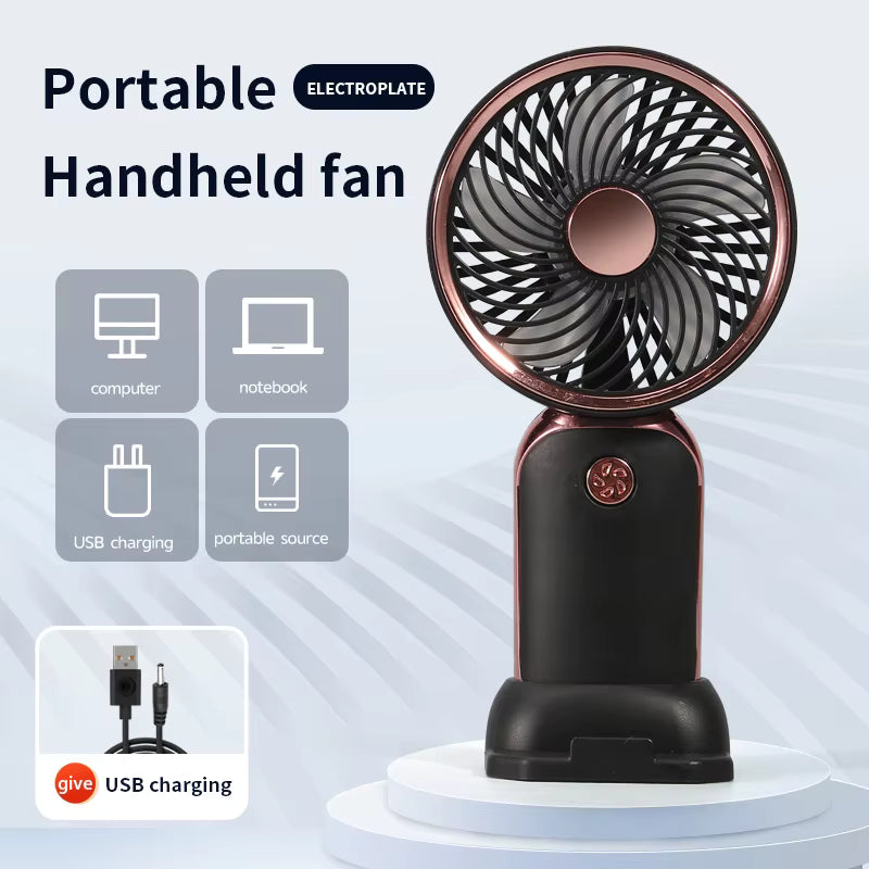 Cooly Pie Mini Fan – Portable, Handheld & Desktop Cooling Fan (USB Rechargeable)
