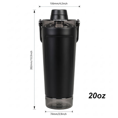 Shake & Go Insulated Fitness Bottle with twist lock storage