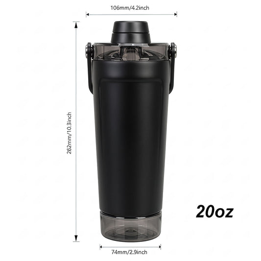 Shake & Go Insulated Fitness Bottle with twist lock storage
