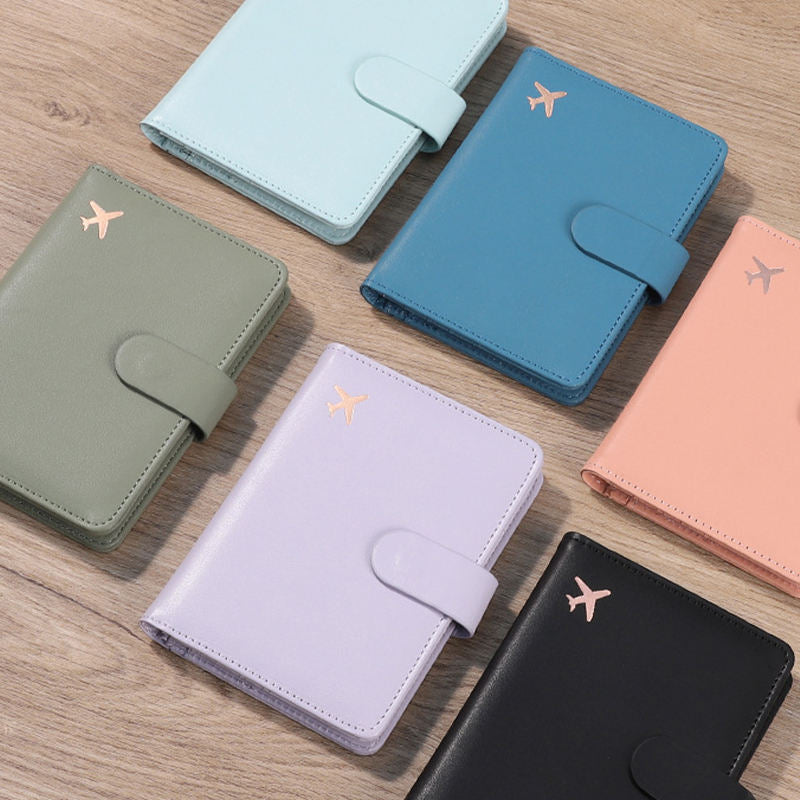 Soft Voyage RFID Blocking Multi Compartment Pastel Passport Wallet Holder Organiser | PU Leather