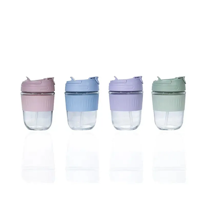 Pastel Dream Portable Glass Coffee Cup – 350 ml