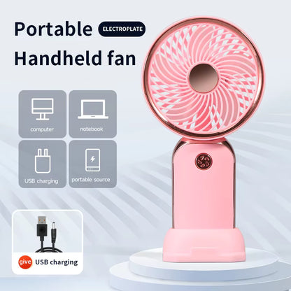 Cooly Pie Mini Fan – Portable, Handheld & Desktop Cooling Fan (USB Rechargeable)
