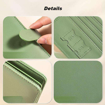 Soft Voyage RFID Blocking Multi Compartment Pastel Passport Wallet Holder Organiser | PU Leather