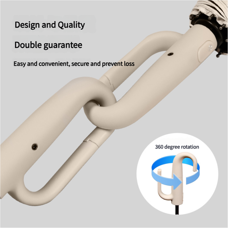 Solid Shade Automatic windproof umbrella with pouch | UV protection
