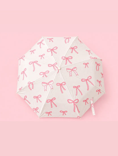 Blush Bows Umbrella | Automatic | UV & Rain Protection