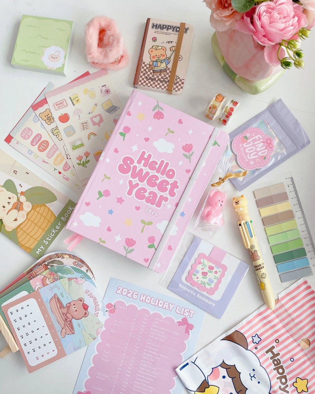 My Cozy Life 2026 Annual Planner Bundle | Hello Sweet Year
