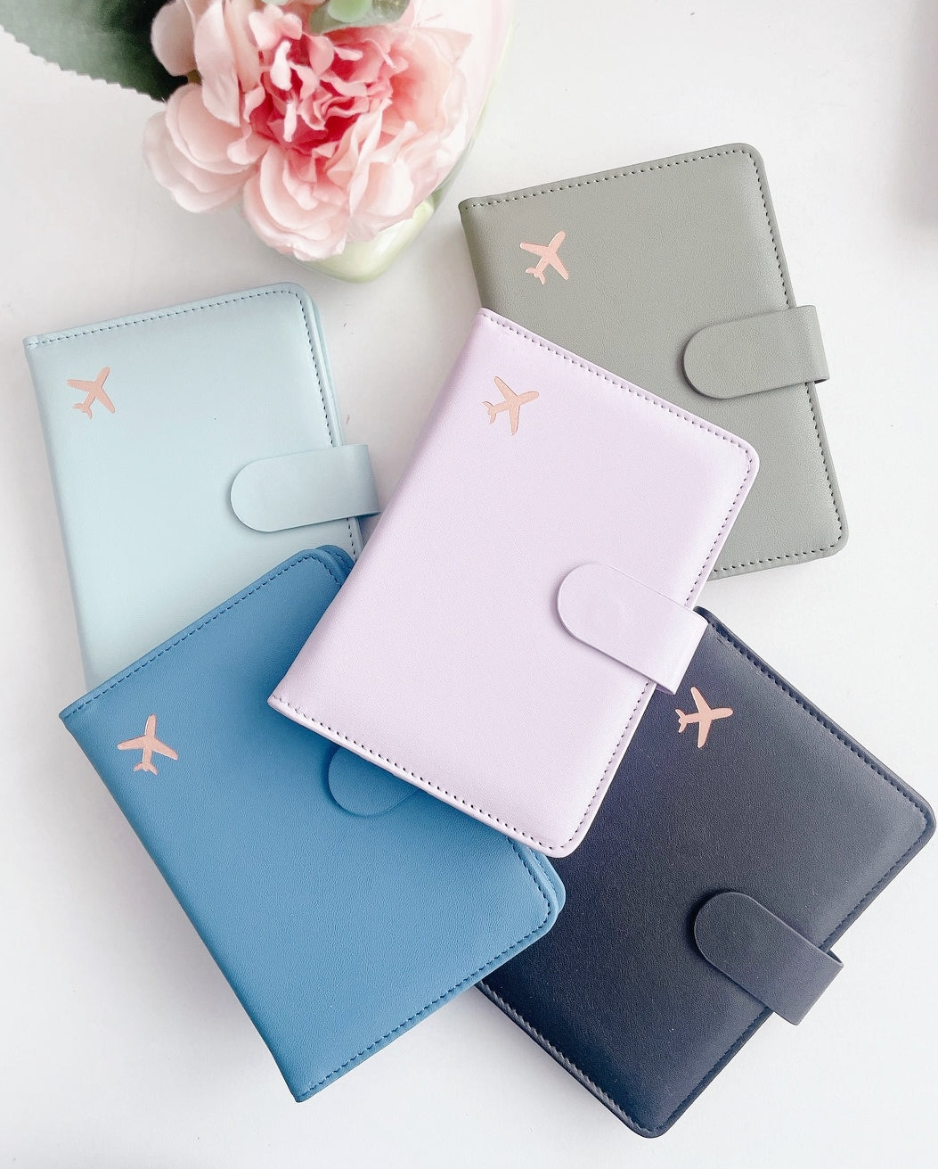 Soft Voyage RFID Blocking Multi Compartment Pastel Passport Wallet Holder Organiser | PU Leather