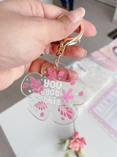 Bloom & Believe Acrylic Keychain