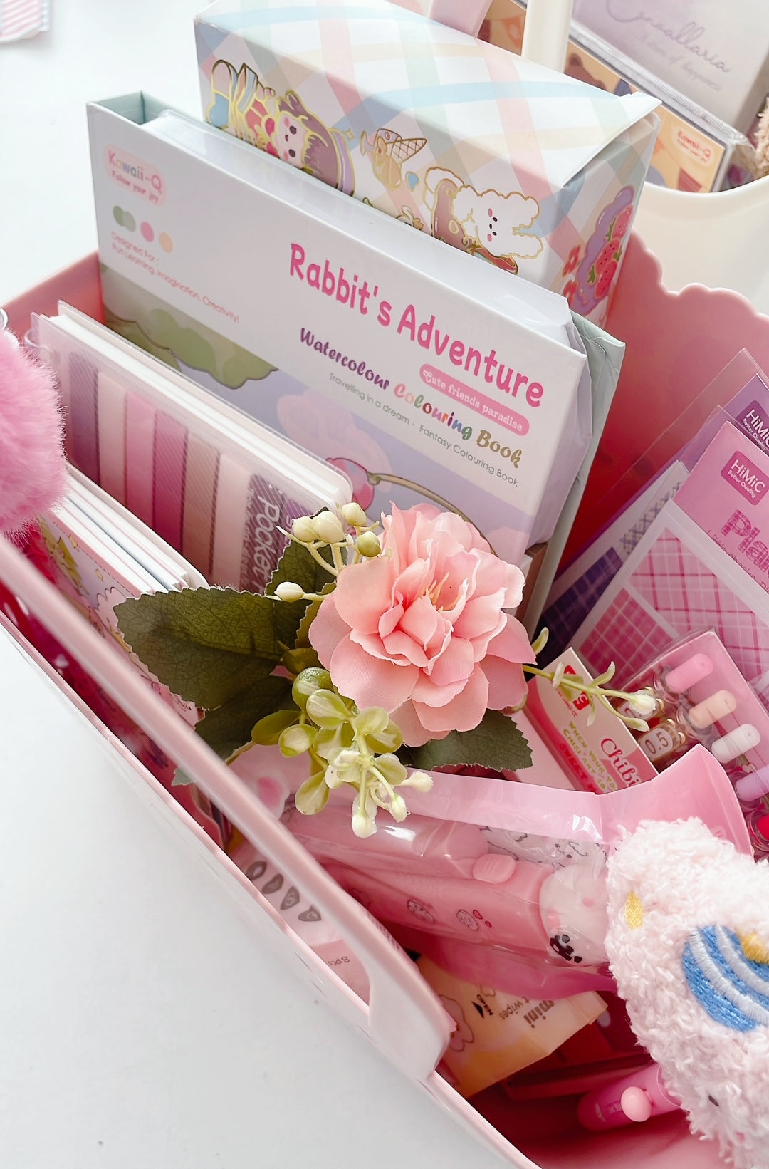 Lucky Bunny Pastel Stationery Hamper