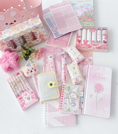Lucky Bunny Pastel Stationery Hamper