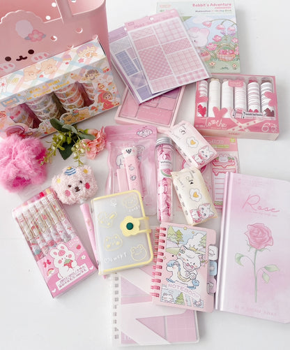 Lucky Bunny Pastel Stationery Hamper