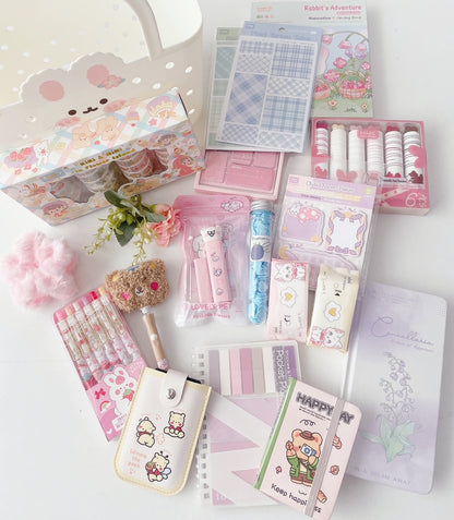 Lucky Bunny Pastel Stationery Hamper