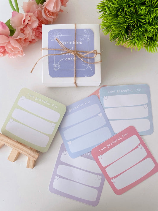 Sprinkles of Gratitude Cards with easel