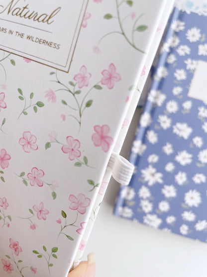 Blossom Whispers Bow charm Notebook with pen loop