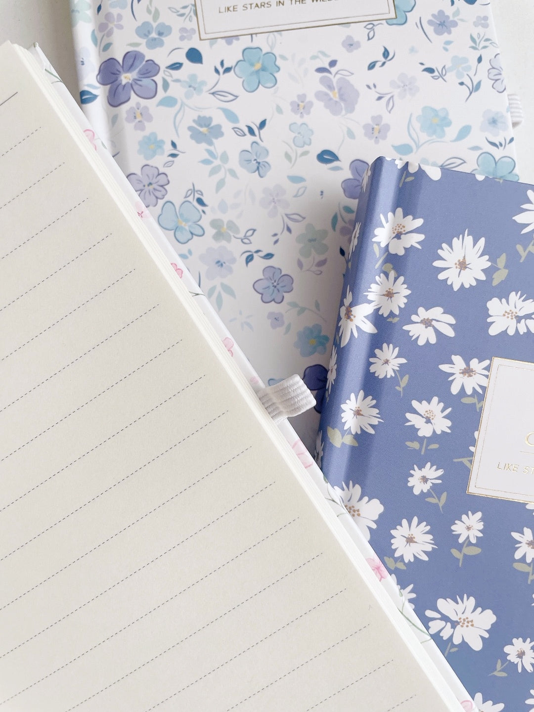 Blossom Whispers Bow charm Notebook with pen loop