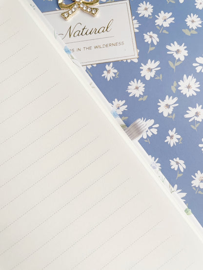 Blossom Whispers Bow charm Notebook with pen loop
