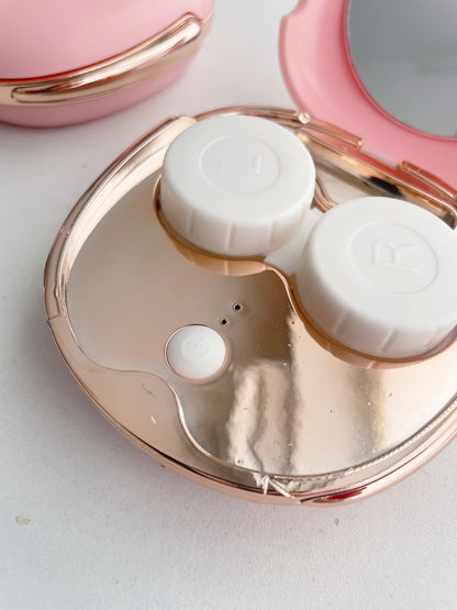 Ultrasonic Contact Lens Cleaner – Portable & Rechargeable | Pastel Pink