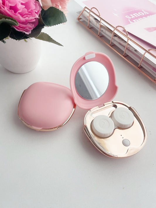 Ultrasonic Contact Lens Cleaner – Portable & Rechargeable | Pastel Pink