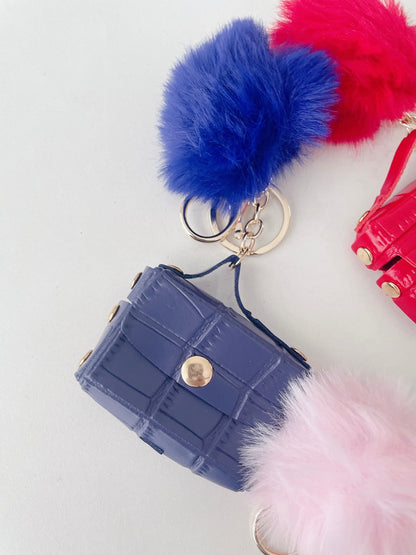 Luxe Lil Purse – Pompom Coin Pouch Keychain