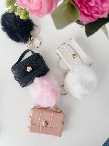 Luxe Lil Purse – Pompom Coin Pouch Keychain