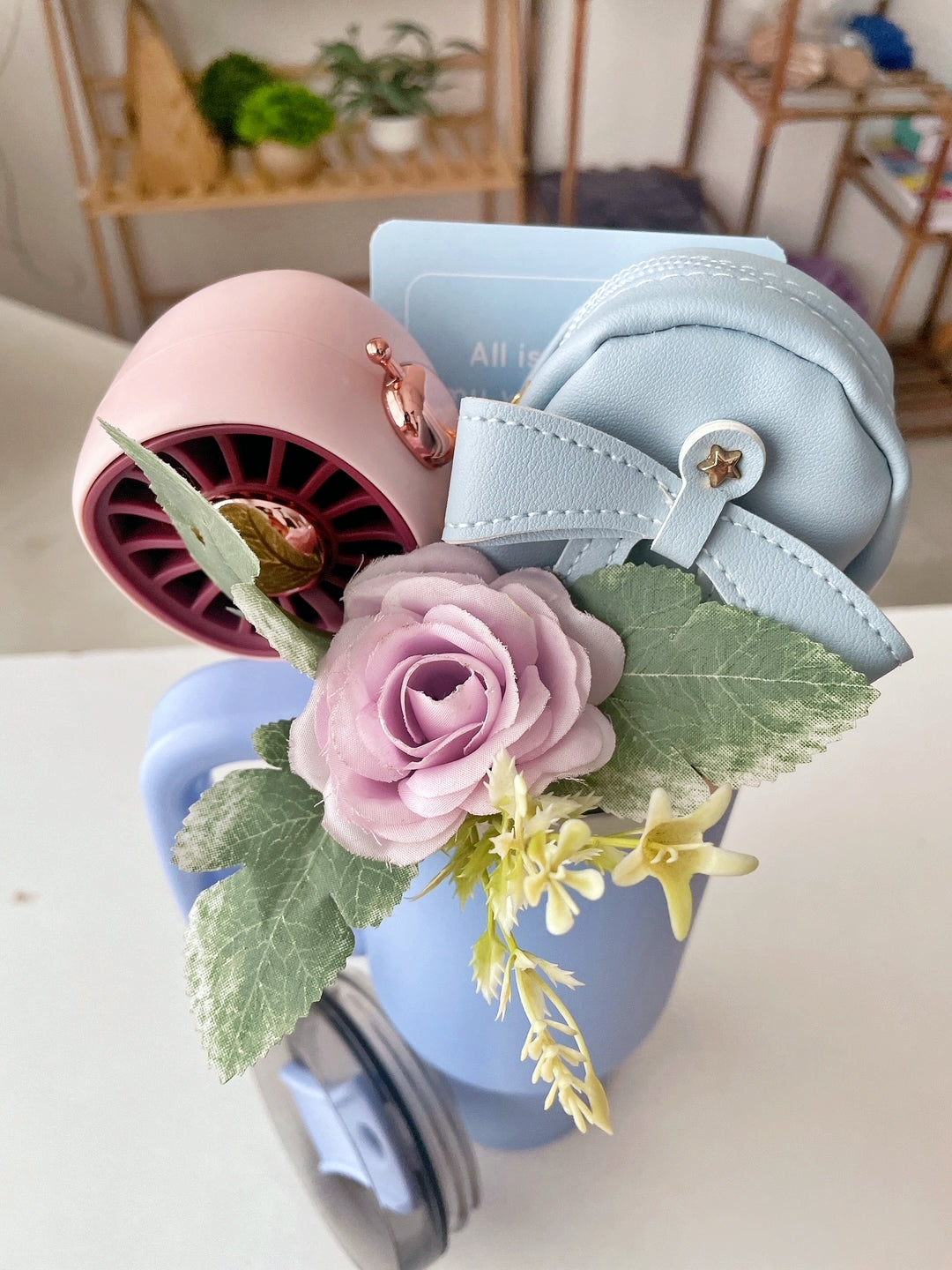 Tumbler Bouquet Gift Set for Her – A Pocketful of Joy in Pastel Hues