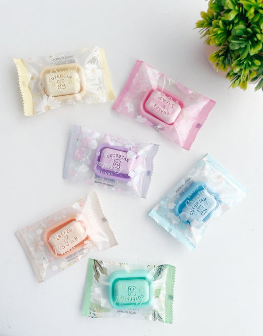 Tiny Pastel Soap bar erasers