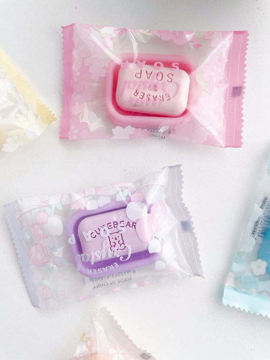 Tiny Pastel Soap bar erasers