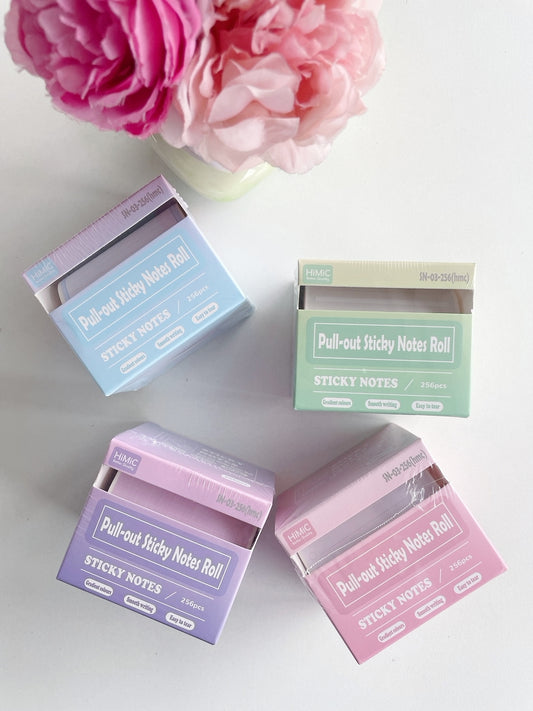 Pastel Pull-Out Sticky Notes