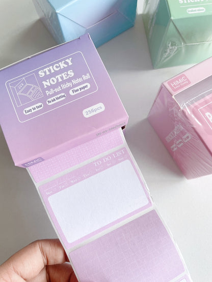 Pastel Pull-Out Sticky Notes