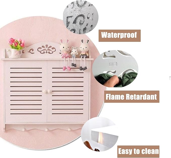 Chic Utility Meter Cover & Key Shelf