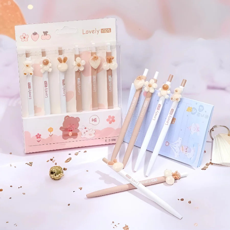 Sweet kawaii Gel pens | set of 6