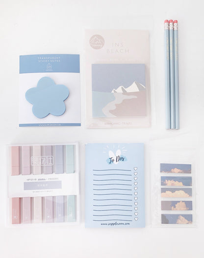 Calming blues Stationery Set